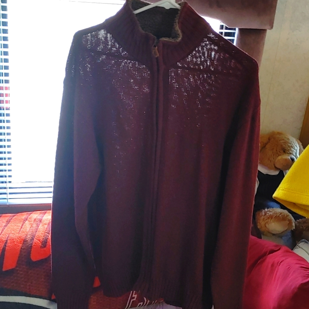 Size XL Haggar zip up sweater